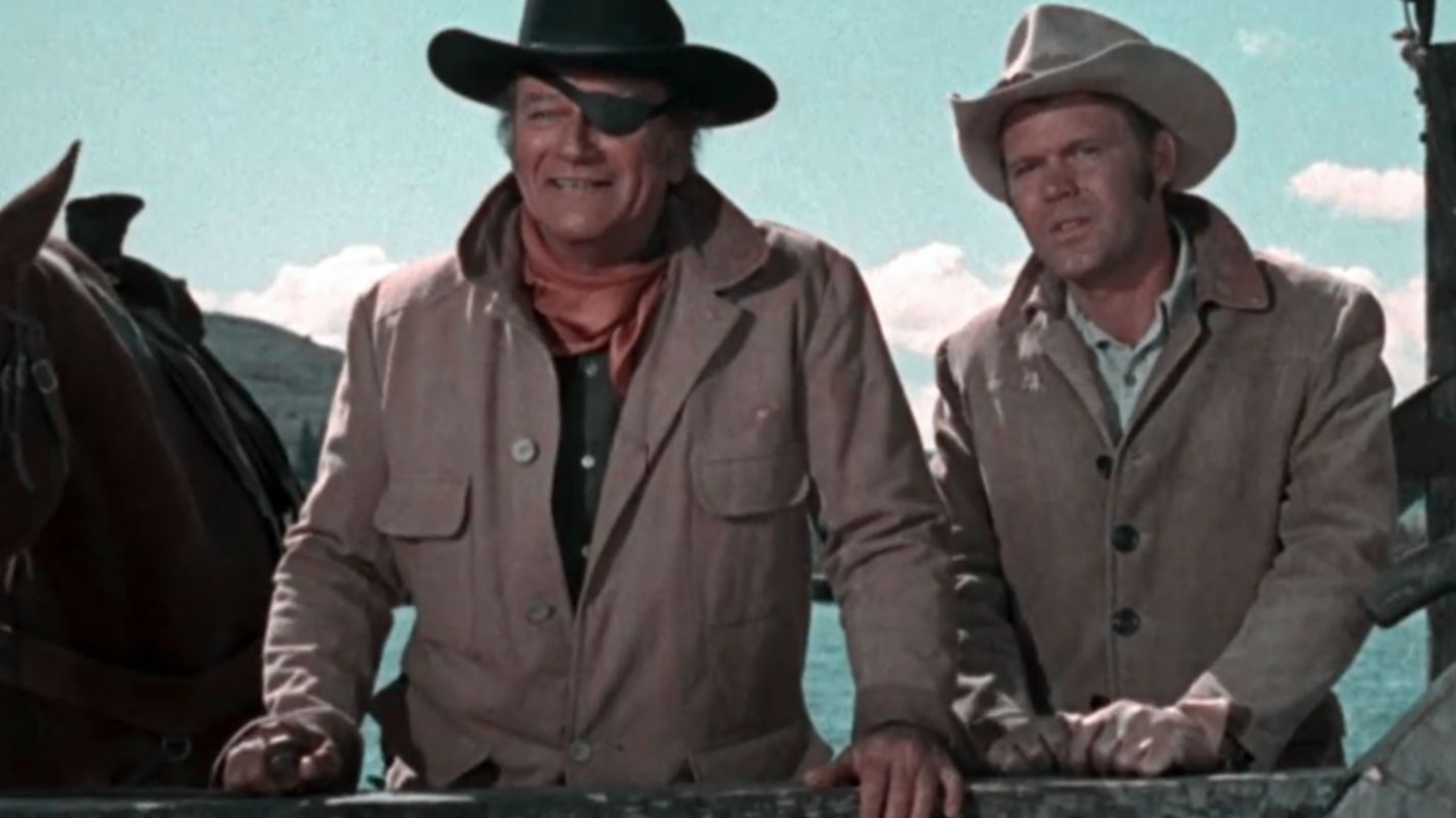 Image of John Wayne and Glen Campbell