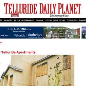 Logo for the Telluride Daily Planet Telluride Colorado