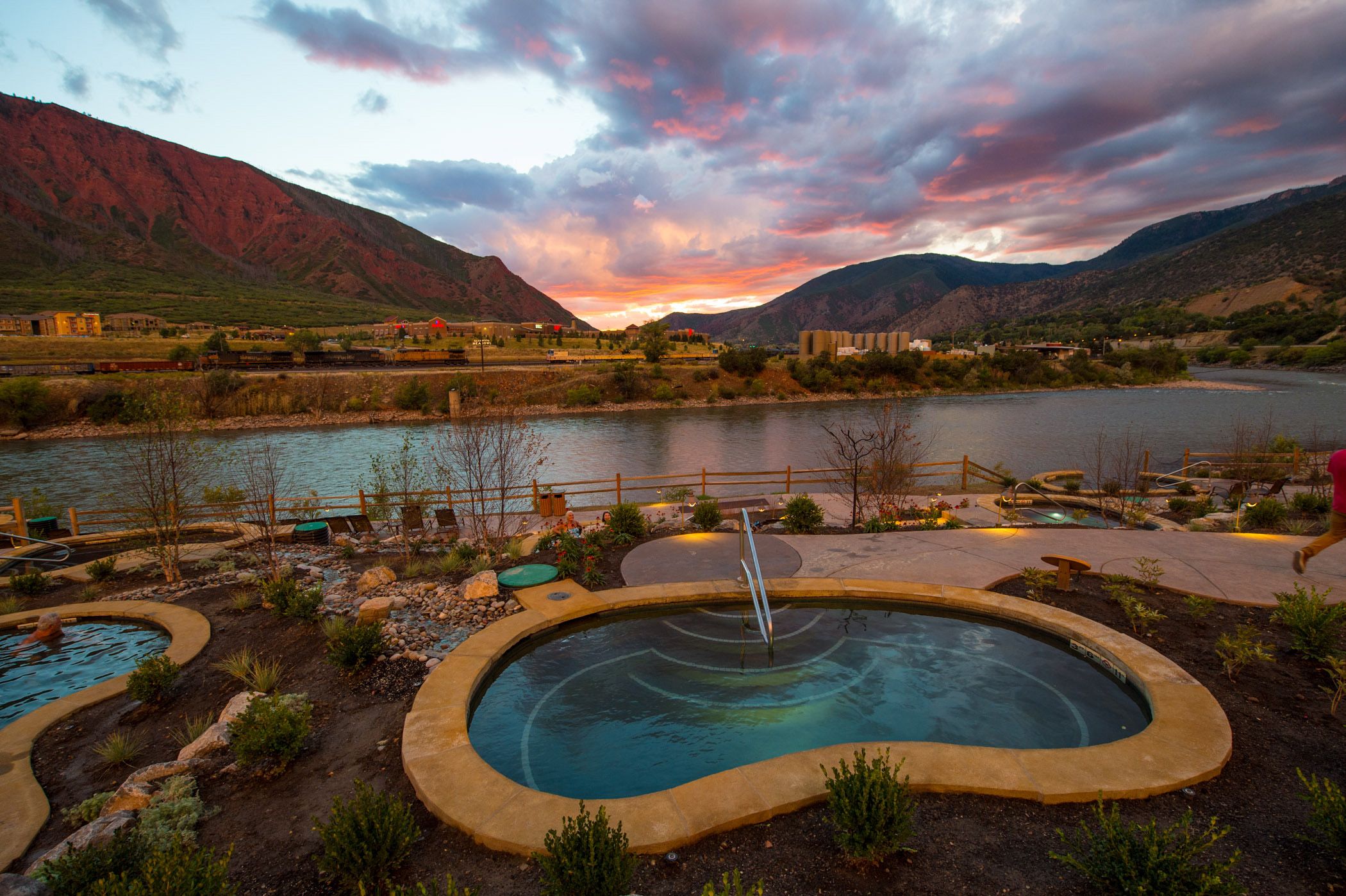 Iron Mountain Hot Springs in Glenwood Canyon