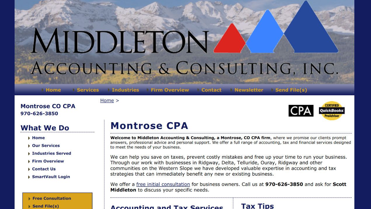 Middleton Accounting Ridgway Colorado