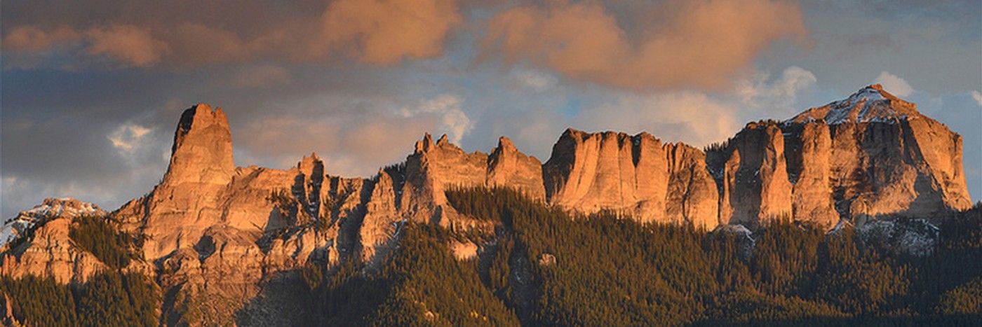 Panorama of the Cimarron Mountain Range