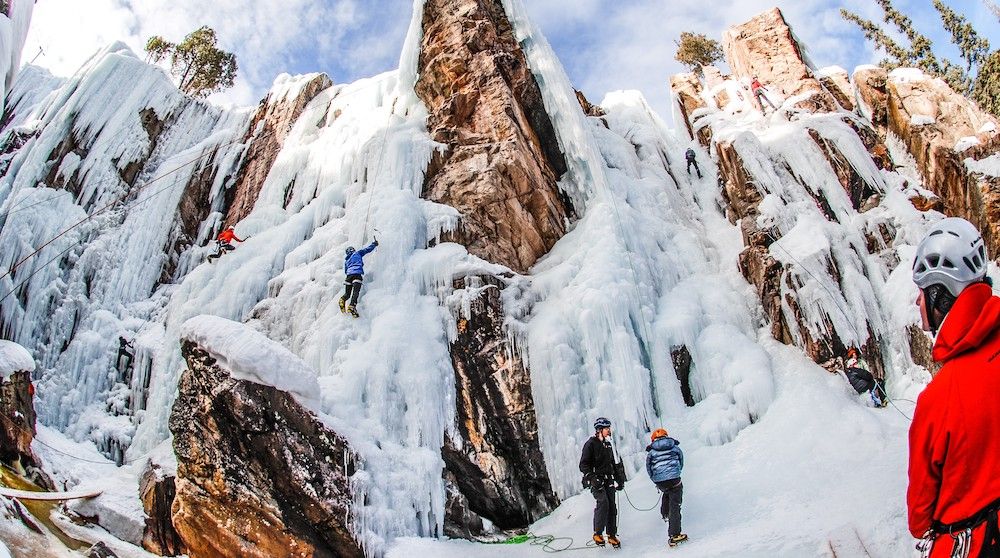 Peak Mountain Guides Ice Climbing Ouray Ice Park