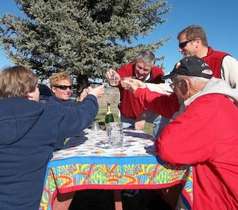 Telluride Express guests toast to a grand adventure with San Juan Balloons in Ridgway